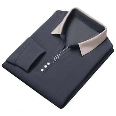 Pulover pentru bărbați Top elegant Pulover pentru bărbați cu revere, cu lungime medie, moale, respirabil, pentru primăvară, toamnă, îmbrăcăminte ocazională pentru bărbați, culoare solidă