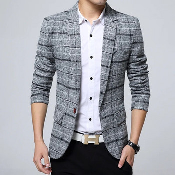 Ανδρικό σακάκι κοστούμι Κορεατικής έκδοσης Slim Suit Dropshipping Hot Sale Top Coat Business Μακριά μανίκια με κουμπί Βαμβακερά σακάκια