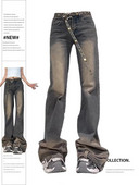 Ženske lepršave traperice Vintage Y2k 90-ih Oversize traper hlače Harajuku vrećaste široke kaubojske hlače visokog struka Trashy Emo odjeća iz 2000-ih