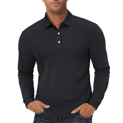 TACVASEN Polo cu mânecă lungă Tricouri pentru bărbați, cu uscare rapidă, tricouri ușoare de golf, ocazional, tricou de lucru, tricou sport, pulover, topuri pentru bărbați