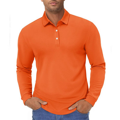TACVASEN Polo cu mânecă lungă Tricouri pentru bărbați, cu uscare rapidă, tricouri ușoare de golf, ocazional, tricou de lucru, tricou sport, pulover, topuri pentru bărbați