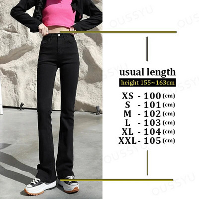 Blugi evazați Femei, verde, vintage, denim, pantaloni elastici cu talie înaltă, la modă, cu buzunar, de culoare solidă, cu picior lat, spălat, mai lung