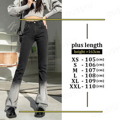 Blugi evazați Femei, verde, vintage, denim, pantaloni elastici cu talie înaltă, la modă, cu buzunar, de culoare solidă, cu picior lat, spălat, mai lung