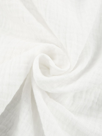 Комплекти бели памучни пижами Hiloc Свободни разкроени дневни облекла с дълъг ръкав Модни дамски пижами 2023 Нощни облекла за жени Спално облекло