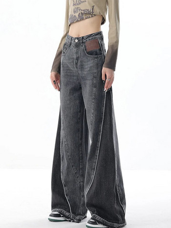 Модни гръндж дънкови камбанки Дамски тънки клоширани дънки с висока талия Улично облекло за офис дами с висока талия Реколта Естетика от 2000-те