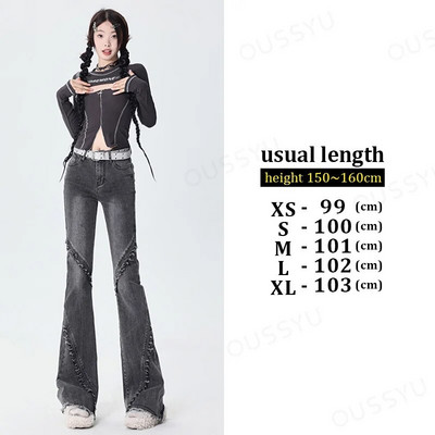 Fényes farmer, női magas derekú, rugalmas, vékony pamut farmer, női feszes bojt, nadrág divat, utcai stílus, vintage, alkalmi nadrág