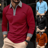 2024 Tricouri polo casual pentru bărbați, tricouri cu revere, mozaic, pentru bărbați, ocazional, afaceri, golf, sport, tricouuri, respirabile, pentru bărbați, tricouri