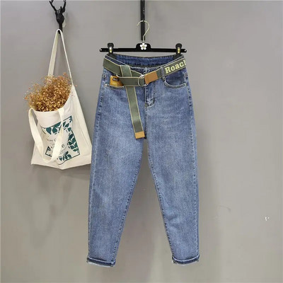 Py1126 2020, primăvară, vară, toamnă, modă pentru femei, pantaloni casual din denim pentru femei, blugi OL cu talie înaltă