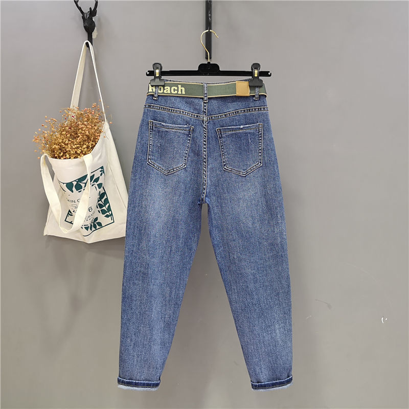 Py1126 2020, primăvară, vară, toamnă, modă pentru femei, pantaloni casual din denim pentru femei, blugi OL cu talie înaltă