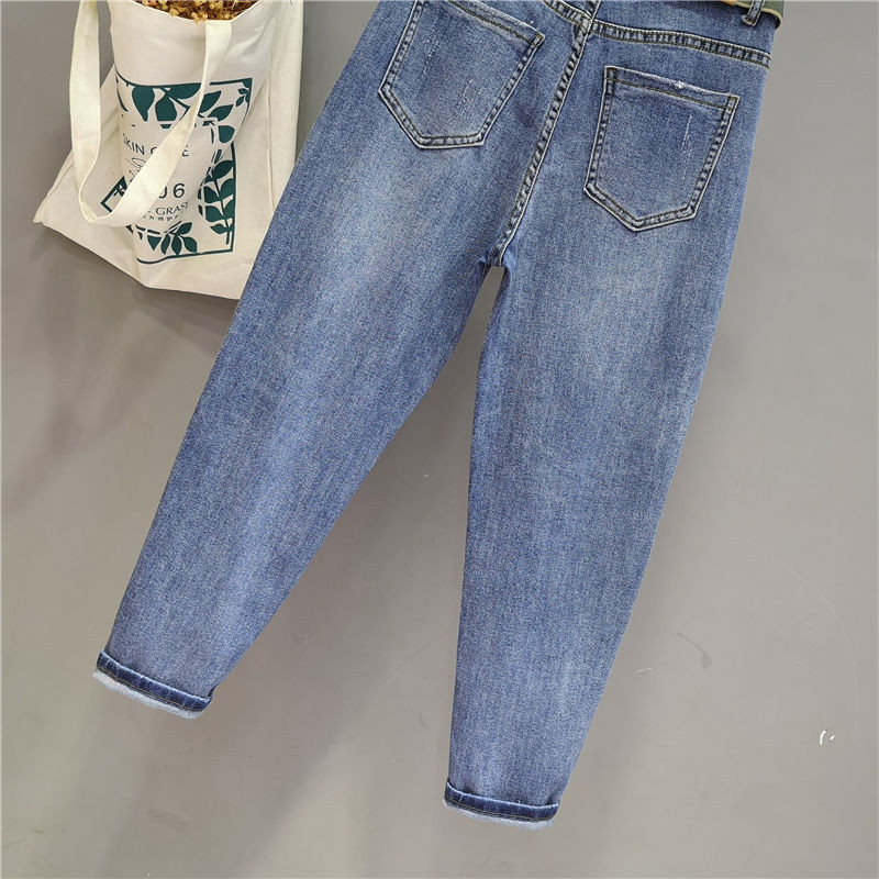 Py1126 2020, primăvară, vară, toamnă, modă pentru femei, pantaloni casual din denim pentru femei, blugi OL cu talie înaltă