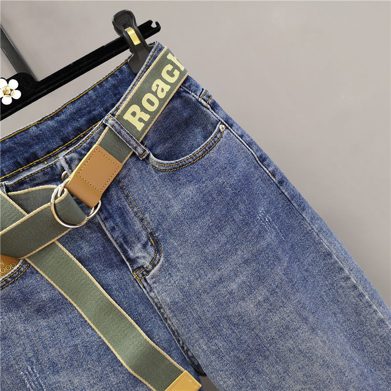 Py1126 2020, primăvară, vară, toamnă, modă pentru femei, pantaloni casual din denim pentru femei, blugi OL cu talie înaltă