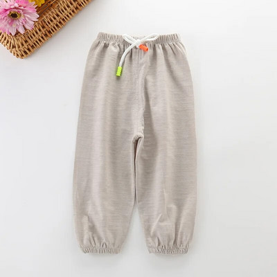 Pantaloni pentru copii de vară bumbac subțire respirabil previne țânțari culoare bomboane copii băieți fete pantaloni bebeluși
