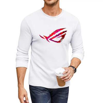Noul Asus Rog Strix - Design negru și roșu Tricou lung tricouri tricouri personalizate tricouri supradimensionate cămăși de antrenament pentru bărbați