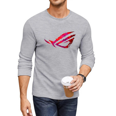 Noul Asus Rog Strix - Design negru și roșu Tricou lung tricouri tricouri personalizate tricouri supradimensionate cămăși de antrenament pentru bărbați