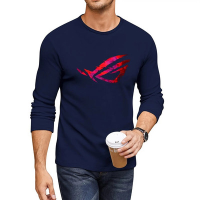 Noul Asus Rog Strix - Design negru și roșu Tricou lung tricouri tricouri personalizate tricouri supradimensionate cămăși de antrenament pentru bărbați