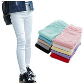 Reduceri fierbinți Colanți pentru fete de primăvară Haine pentru fetițe Pantaloni creion Culori bomboane Pantaloni pentru copii Leggings skinny pentru fete 3-12 ani