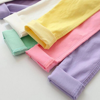 Гореща разпродажба Пролетни клинове за момичета Дрехи тип молив Панталони в бонбонени цветове Детски панталони Тесни клинове за момичета 3-12 години