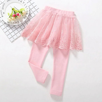 Клинове за момичета Пролет Есен Пола-панталон Дантелени принцеси Детски панталони Детски панталони