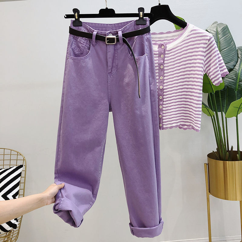 Traperice Ženski korejski stil Jednobojna proljetna moda Ulzzang High Street Ležerne, udobne studentske ženstvene hipsterske Sve za sve do gležnja