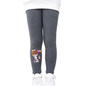 Χειμερινό χοντρό ζεστό παντελόνι για ψησταριά 3-10T Παντελόνι με σχέδιο κινουμένων σχεδίων Baby skinny κολάν με φλις ζεστό ελαστικό παντελόνι μέσης