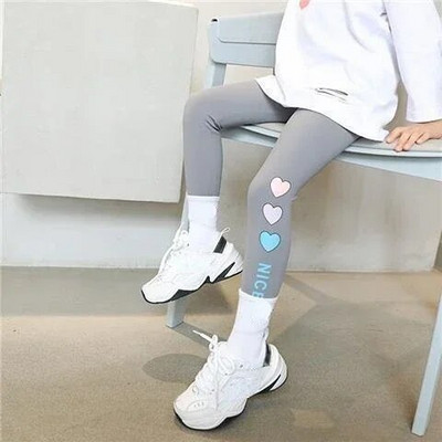 Leggings de yoga pentru fetițe drăguți Infantil Para Menina Leggings pentru copii mici Pantaloni sport pentru fete Pantaloni creion pentru alergare Pantaloni pentru copii