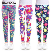 Jambiere drăguțe pentru fetițe, cu imprimare, cu flori, pentru copii, pentru menina, pentru copii mici, 2-14 ani, pantaloni creion pentru fete, pantaloni pentru copii