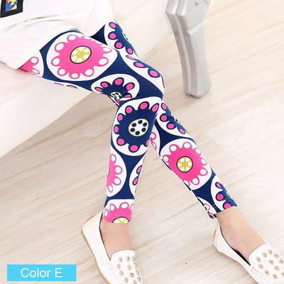 Jambiere drăguțe pentru fetițe, cu imprimare, cu flori, pentru copii, pentru menina, pentru copii mici, 2-14 ani, pantaloni creion pentru fete, pantaloni pentru copii