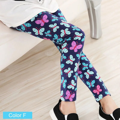 Jambiere drăguțe pentru fetițe, cu imprimare, cu flori, pentru copii, pentru menina, pentru copii mici, 2-14 ani, pantaloni creion pentru fete, pantaloni pentru copii