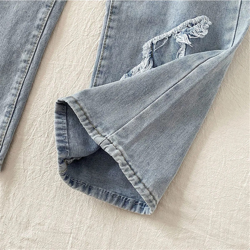 Pantaloni de sport drepți pentru femei, toamnă, Harajuku, blugi mozai cu inimă, blugi gotici de vară pentru femei Pantalones Mujer Pantaloni albaștri pentru femei