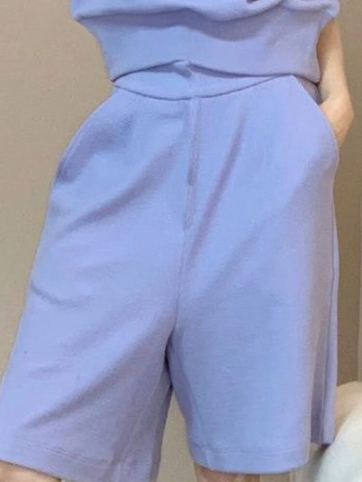 Xgoth Femei Joggeri eleganți Costum din două piese Femei Vară New Fashion Tricou cu mâneci scurte + Pantaloni scurți sport casual pentru reducerea vârstei