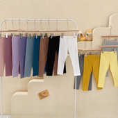 Jambiere pentru bebeluși, pantaloni pentru copii, colanți din bumbac, culoare uni, haine pentru fetițe pentru copii DT667