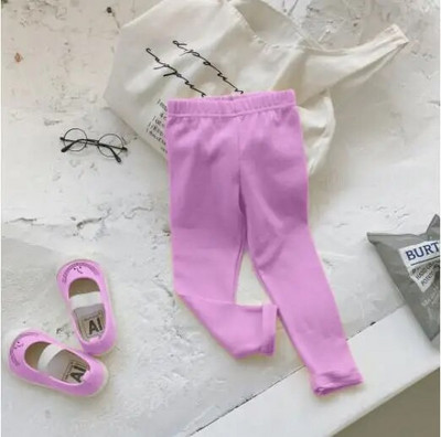 Jambiere pentru bebeluși, pantaloni pentru copii, colanți din bumbac, culoare uni, haine pentru fetițe pentru copii DT667