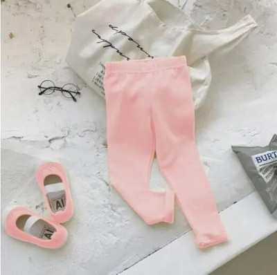 Jambiere pentru bebeluși, pantaloni pentru copii, colanți din bumbac, culoare uni, haine pentru fetițe pentru copii DT667