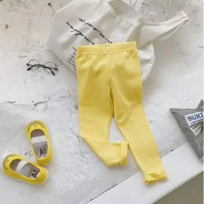 Jambiere pentru bebeluși, pantaloni pentru copii, colanți din bumbac, culoare uni, haine pentru fetițe pentru copii DT667