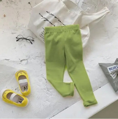 Jambiere pentru bebeluși, pantaloni pentru copii, colanți din bumbac, culoare uni, haine pentru fetițe pentru copii DT667