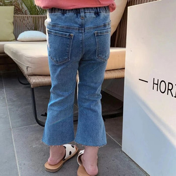 Baby Girls Foreign Flavor Slim Fit Jeans 2022 Νέο μοντέρνο all-match τζιν με φλάντζα κορεατικής μόδας τζιν εννέα σημείων