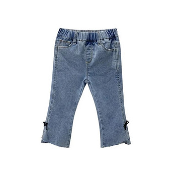 Baby Girls Foreign Flavor Slim Fit Jeans 2022 Νέο μοντέρνο all-match τζιν με φλάντζα κορεατικής μόδας τζιν εννέα σημείων