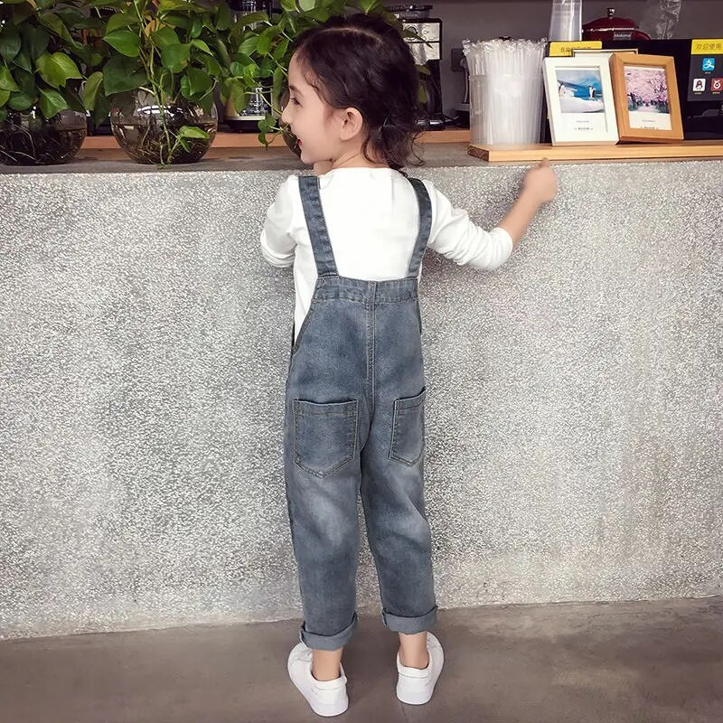 Novo 2023. Proljeće Jesen Djevojčice Dječji traper kombinezoni Hlače Bebe Dječje Traperice Duge hlače Hlače Dječja odjeća 2-12T