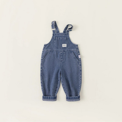 Βαμβακερή τσέπη 2024 Άνοιξη Φθινόπωρο Νέες παιδικές φόρμες για αγόρι κοριτσάκι σαλιάρα τζιν παντελόνι Κορεάτικο τζιν νήπιο φοράει παιδικά ρούχα για 1-10 χρόνια