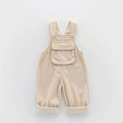 Moda pentru bebeluși fetițe băieți pantaloni cu bretele din velur pentru copii mici pantaloni cargo salopete largi, primăvară, toamnă, haine pentru bebeluși 1-5 ani