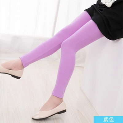 Proljetne i jesenske tajice za djecu u boji slatkiša od 3 do 11 godina Uske pencil hlače Jednobojne hlače za djevojčice