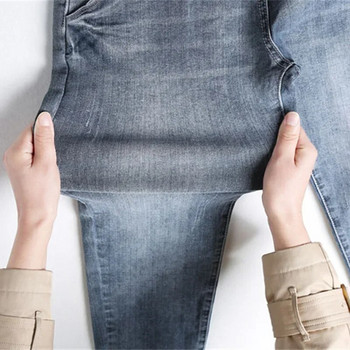 8XL дънки, дамски панталони с висока талия, ежедневни бойфренд дънки, дамски стрийт ретро големи дънки за жени Q1286