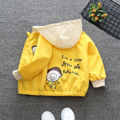 2-7 ani, haină de primăvară toamnă, pentru fete, pentru copii, purtând o jachetă cu glugă, jachetă cu fermoar, îmbrăcăminte pentru bebeluși