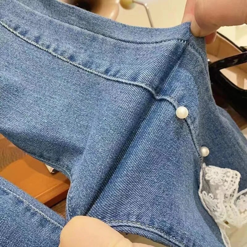 Traperice za djevojčice 2024 Jesen Nove čipkaste čipkane široke hlače za djevojčice Dječja odjeća za bebe Duge hlače Odjeća za djevojčice