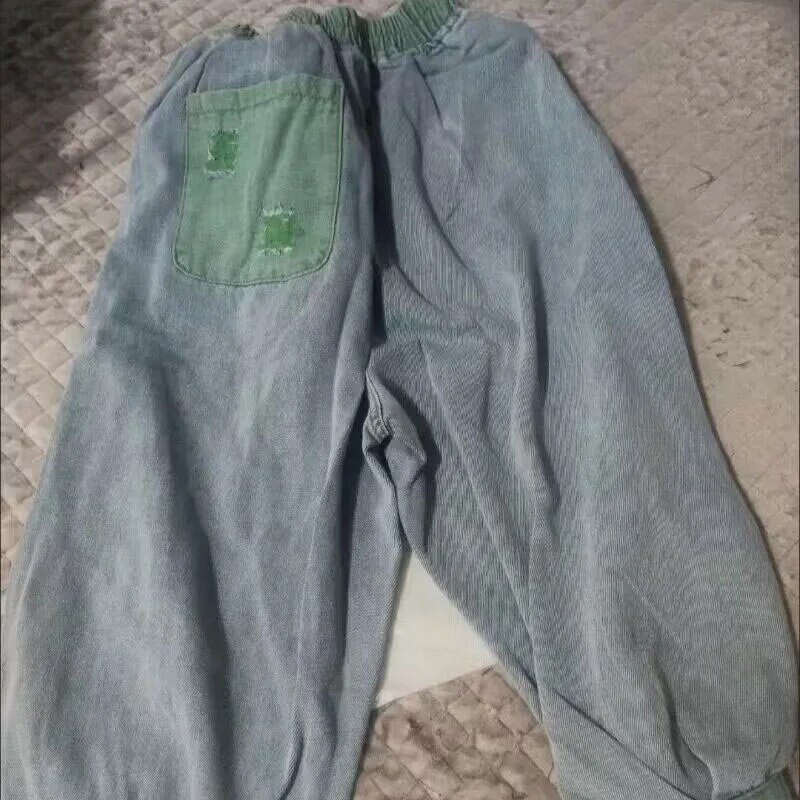 Blugi oversize 90 kg pentru femei Harem până la gambă ocazional cu orificiu rupt Summer Streetwear Pantaloni largi din denim Capris vintage New Vaqueros