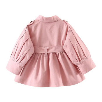 Παιδικά ρούχα Trench Baby Girls Coat Παιδικό μπουφάν άνοιξη φθινόπωρο Κορεατικό στυλ Χαριτωμένο Trench Baby Girls Windbreaker