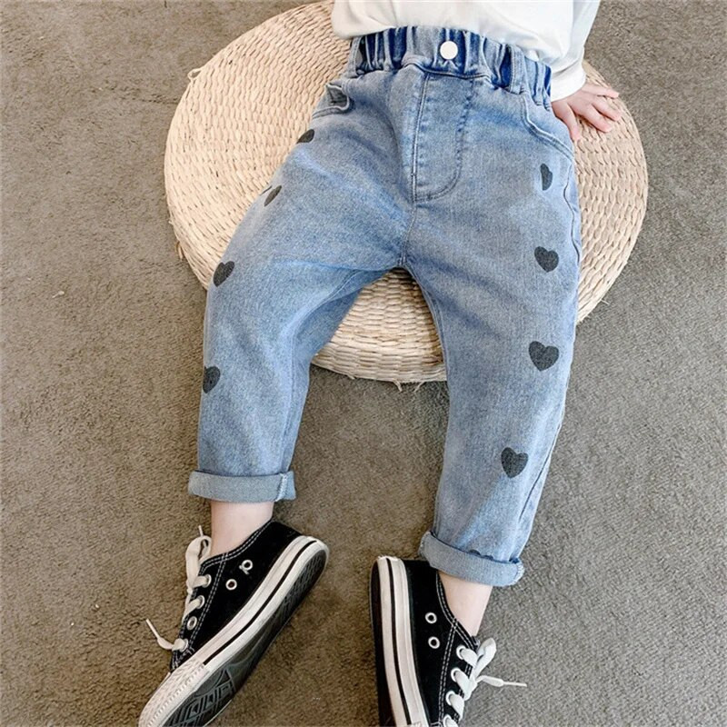 Tajice za djevojčice, dječje bebe, duge jeans hlače, hlače, 2022. Dušo, proljeće, jesen, gornja odjeća za malu djecu Pamuk, udobna dječja tkanina