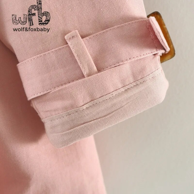 Comerț cu amănuntul 0-3 ani bumbac culoare uni cu mâneci lungi pentru fetiță cu glugă jachetă de vânt copii primăvară toamnă toamnă