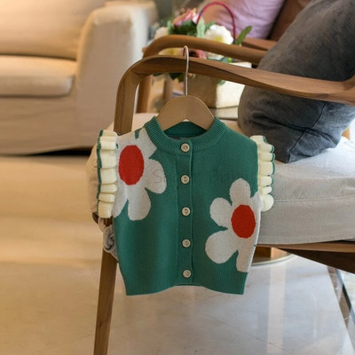 2023. aasta talvine beebitüdruku kampsun, uus laste sügistalvine varrukateta õhuline mantel Armas lastetüdruk, üherealine soe vest