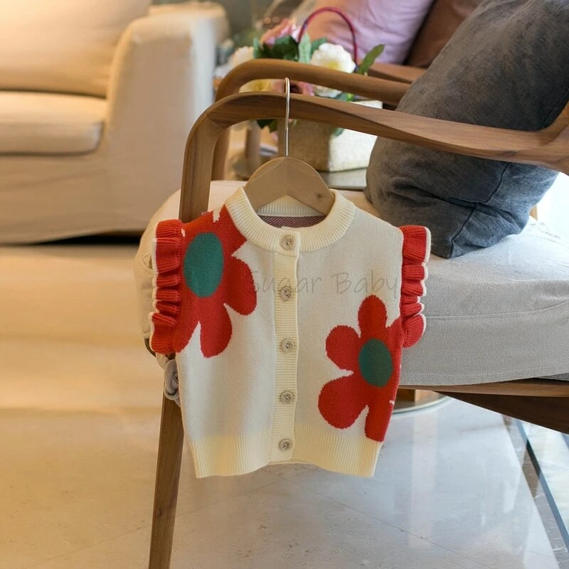 2023. aasta talvine beebitüdruku kampsun, uus laste sügistalvine varrukateta õhuline mantel Armas lastetüdruk, üherealine soe vest